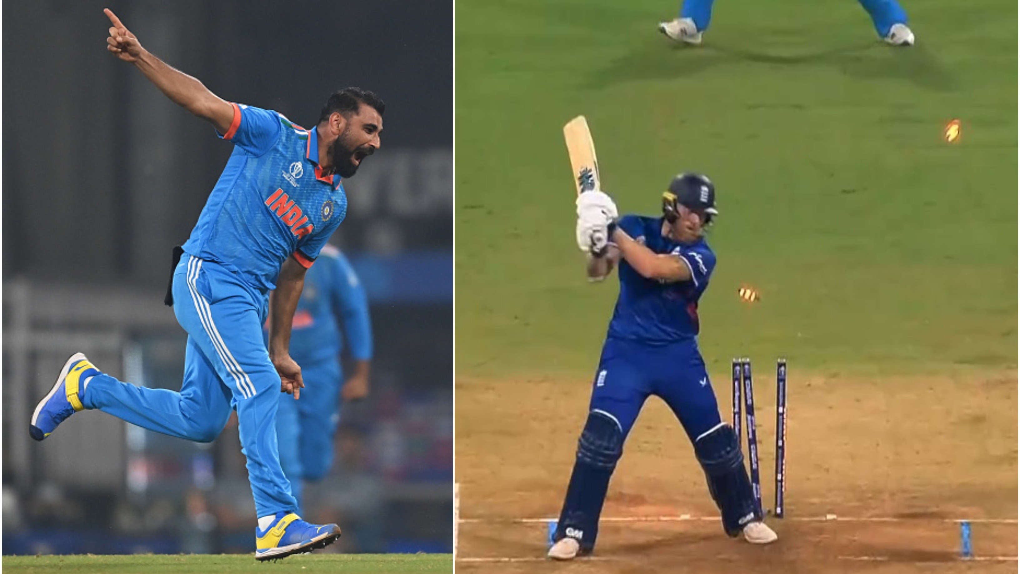 CWC 2023: WATCH – Mohammad Shami rattles Ben Stokes with unplayable deliveries; cleans up him with a ripper