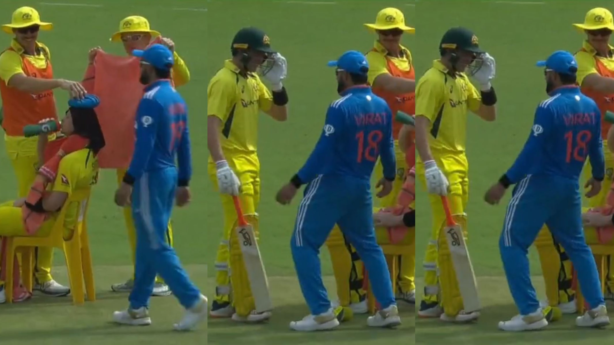 IND v AUS 2023: WATCH- Virat Kohli dances in front of Marnus Labuschagne, as Steve Smith rests on chair; Fans react