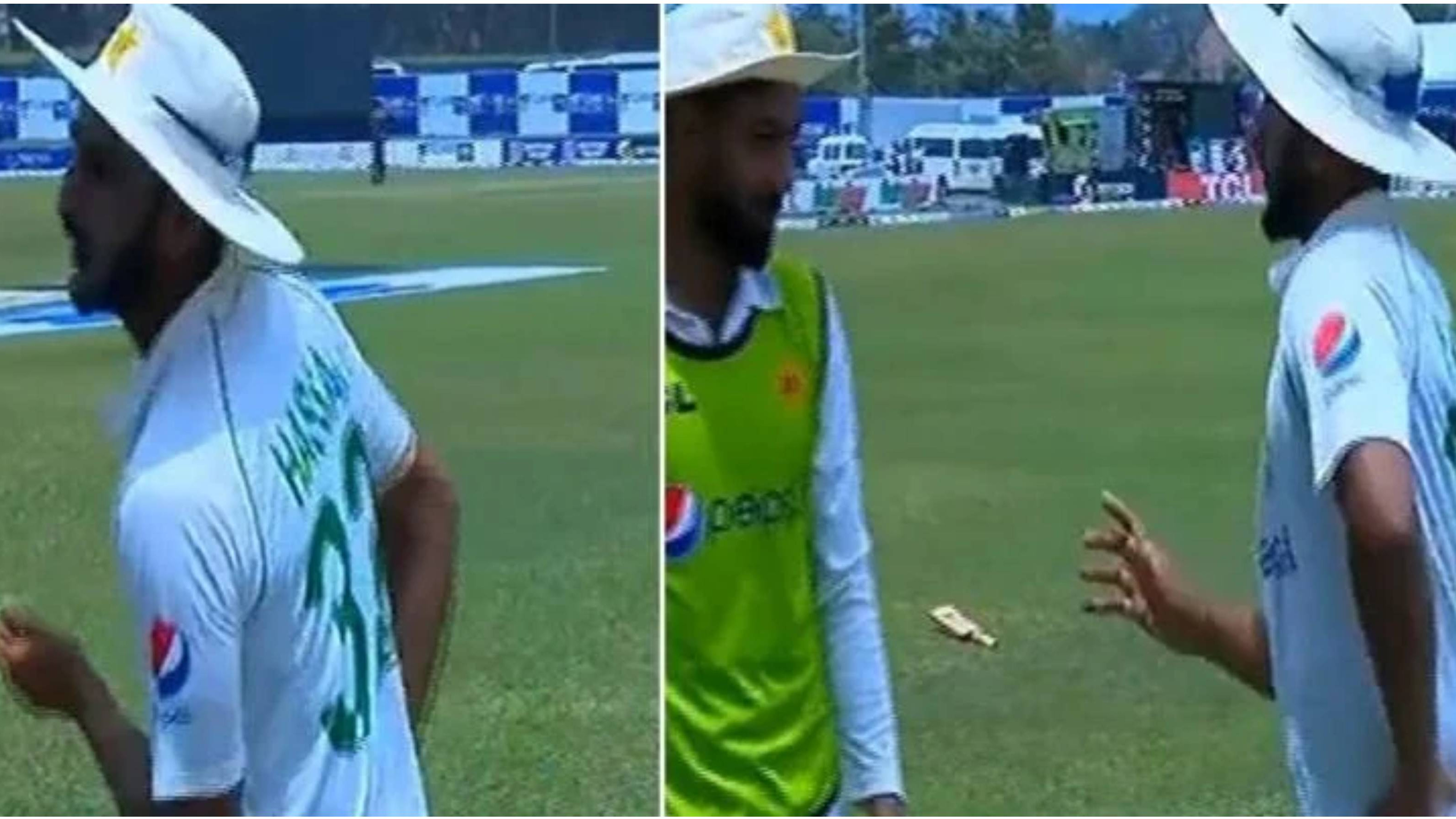 SL v PAK 2022: WATCH – Hasan Ali flaunts his dance skills near the boundary line, leaves commentator in splits