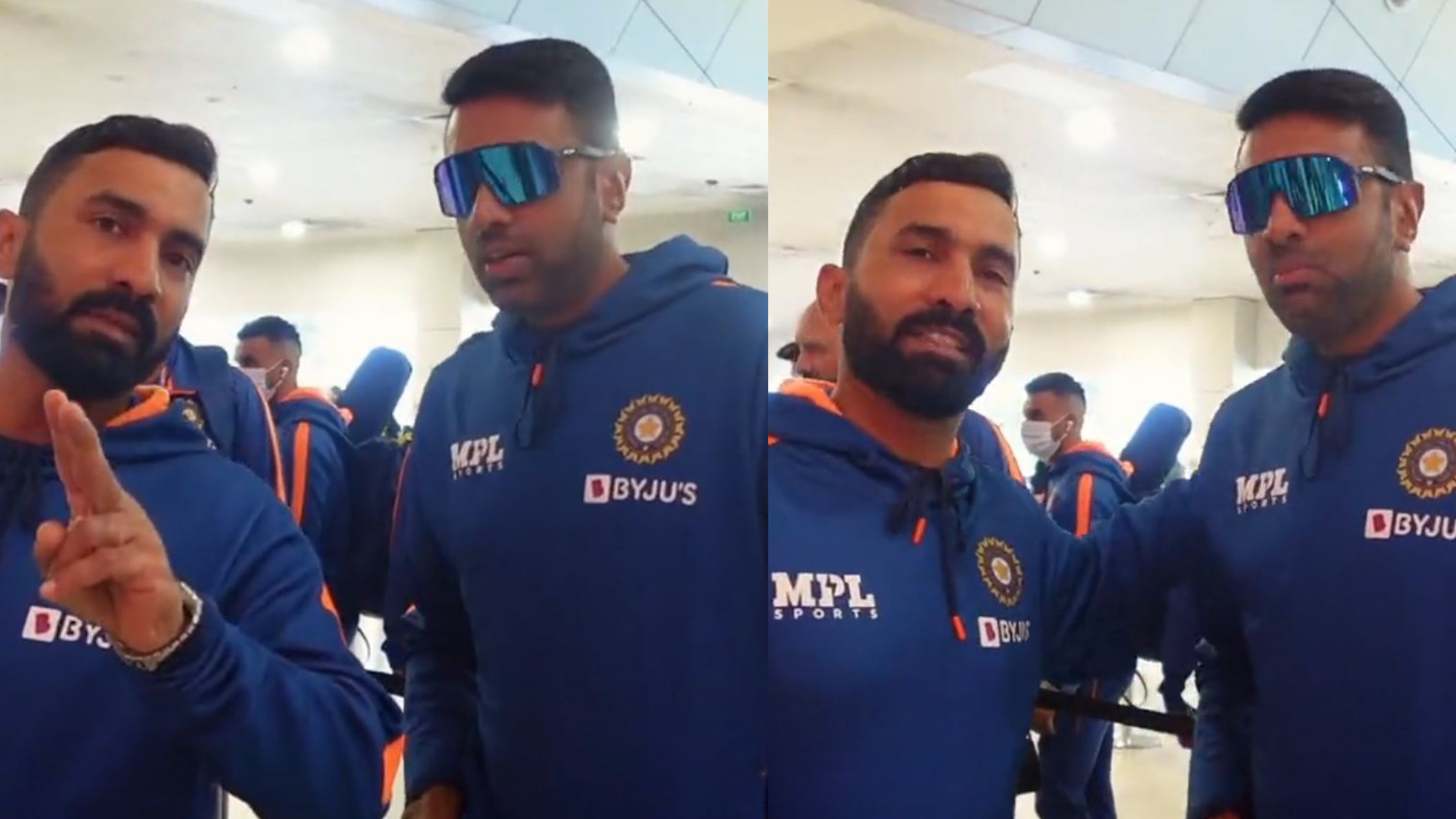 T20 World Cup 2022: WATCH- “Thank you for saving me”- Dinesh Karthik tells R Ashwin as Team India leaves Melbourne