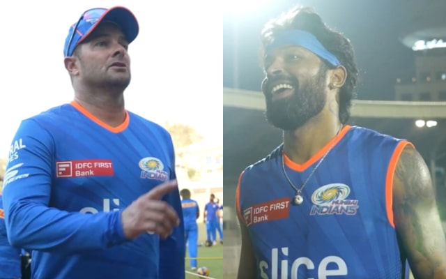 Mark Boucher and Hardik Pandya | MI X