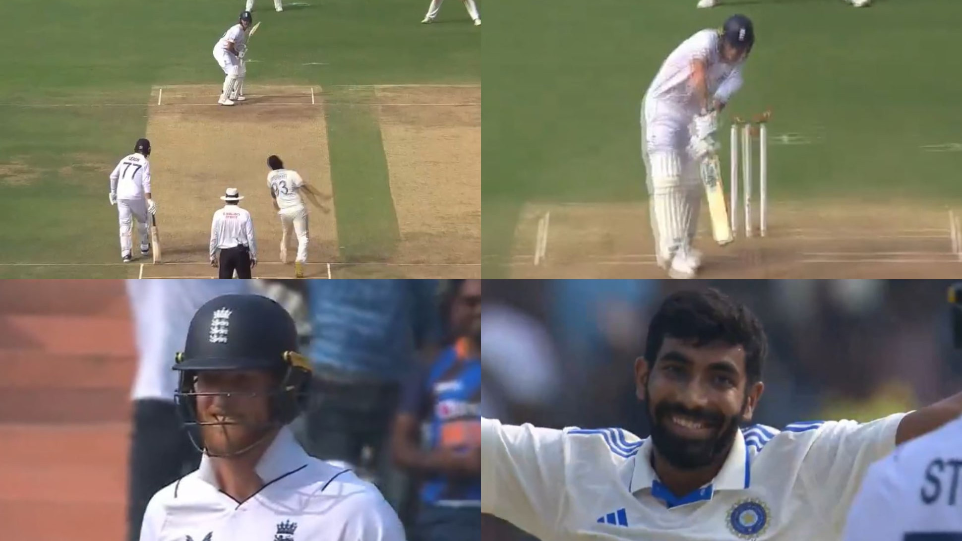 IND v ENG 2024: WATCH- Ben Stokes gets bowled off a 'jaffa' by Jasprit Bumrah; walks away appreciating the pacer