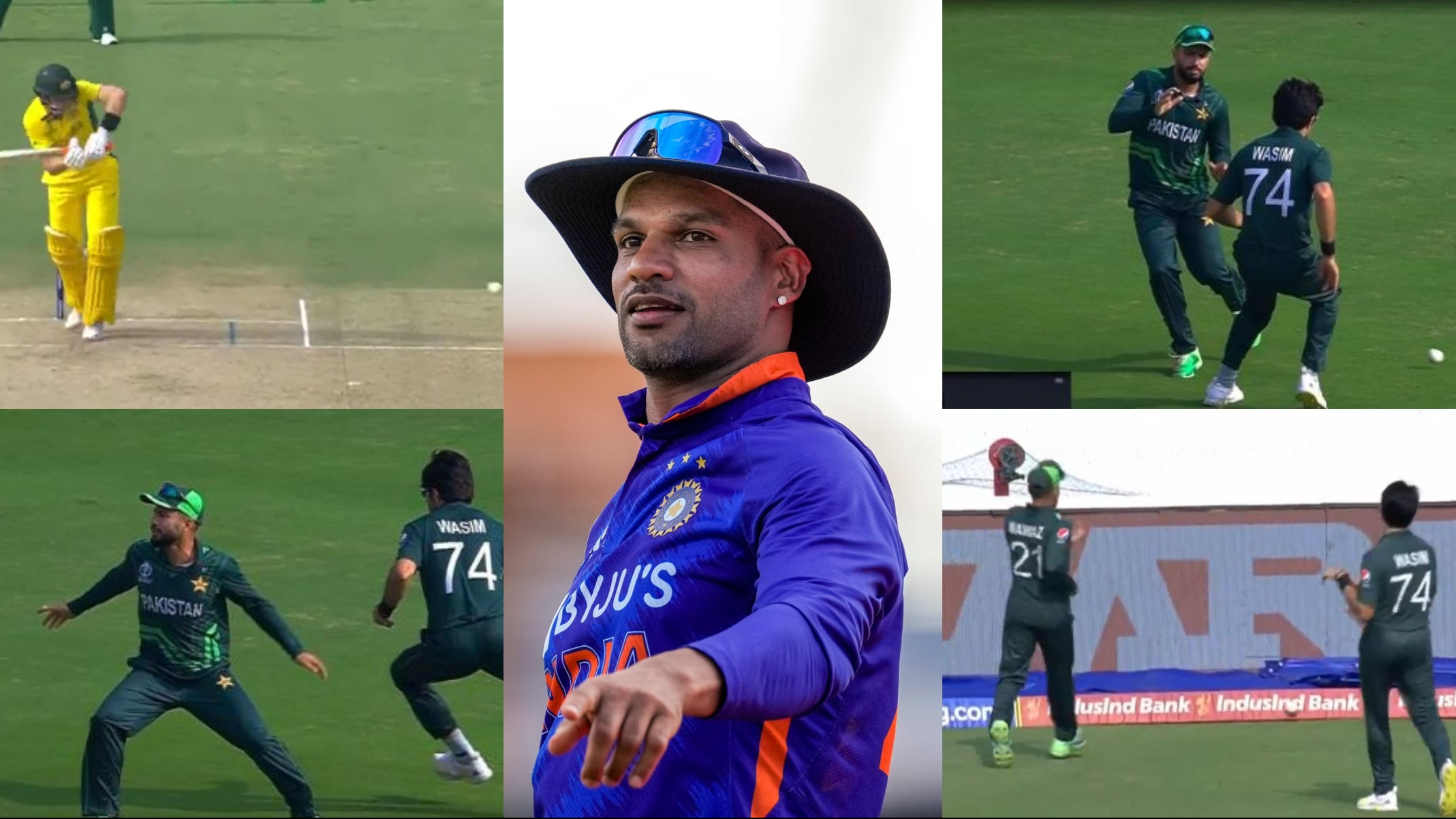 CWC 2023: WATCH- Mohammad Nawaz and Mohammad Wasim Jr make comical mistake; Shikhar Dhawan reacts to goof up