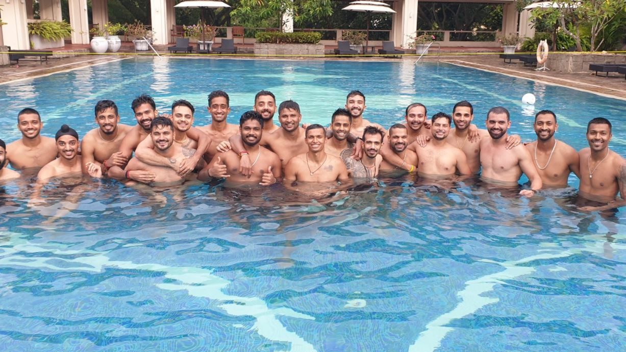 SL v IND 2021: Team India players chill in the swimming pool after finishing quarantine in Colombo