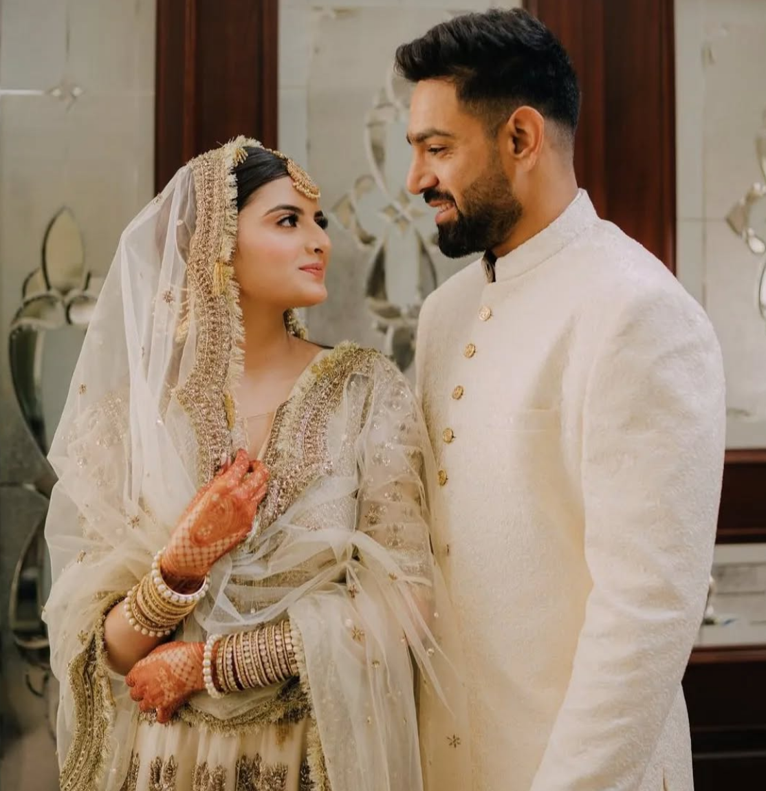 Haris Rauf with his wife Muzna | Instagram