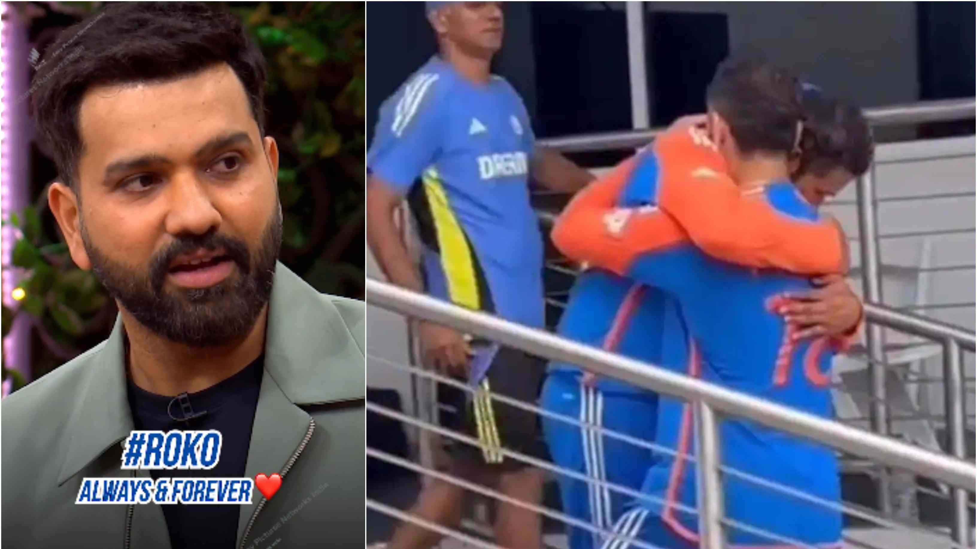 WATCH: “We were just reacting to…,” Rohit Sharma opens up on his emotional hug with Virat Kohli after winning 2024 T20 World Cup