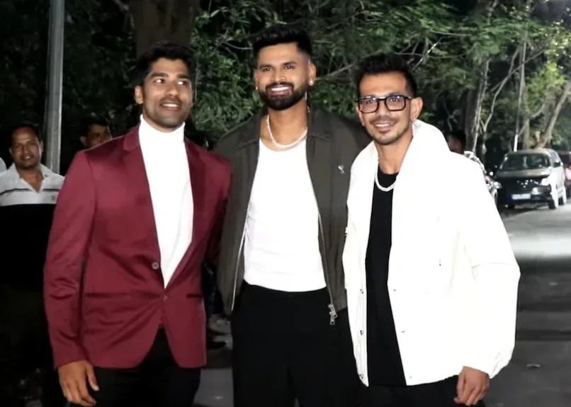 Shreyas Iyer, Yuzvendra Chahal and Shashank Singh visited Big Boss house | X