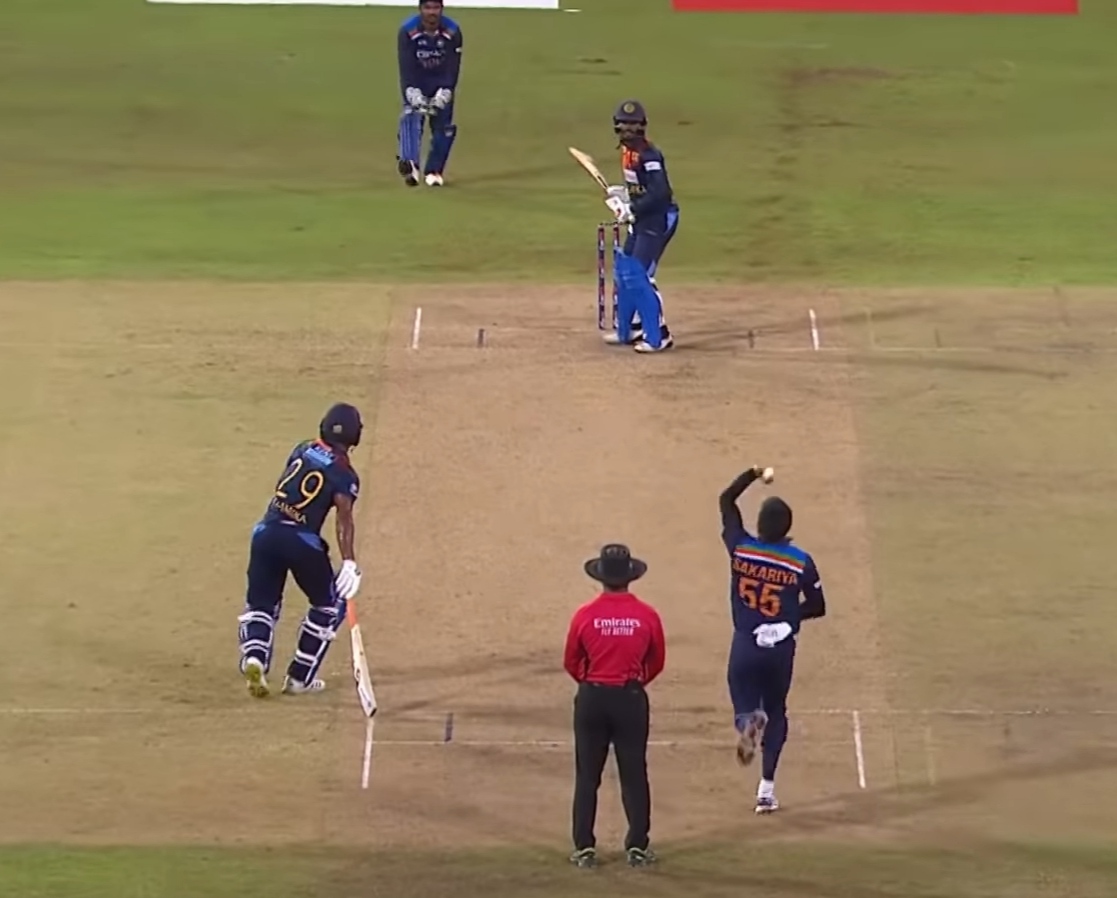 Chetan Sakariya bowled the last over of the match against Sri Lanka | Sri Lanka Cricket/Twitter