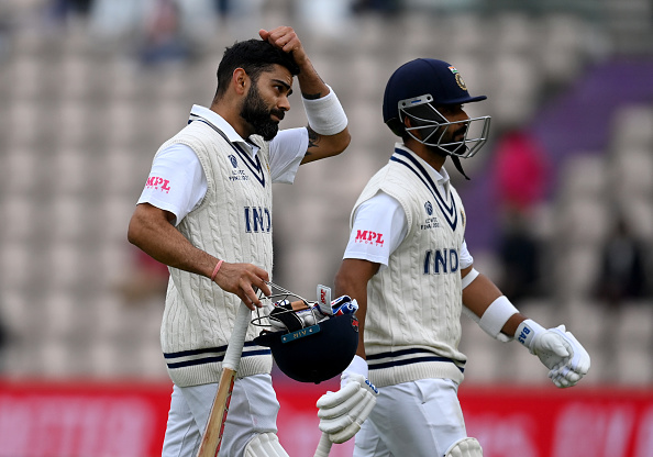 Indian skipper Virat Kohli (L) with his deputy Ajinkya Rahane (R) | Getty