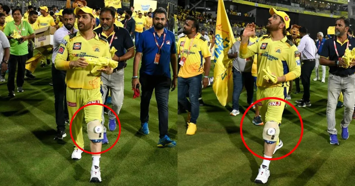 MS Dhoni played the entire IPL 2023 with an injured left knee | Twitter
