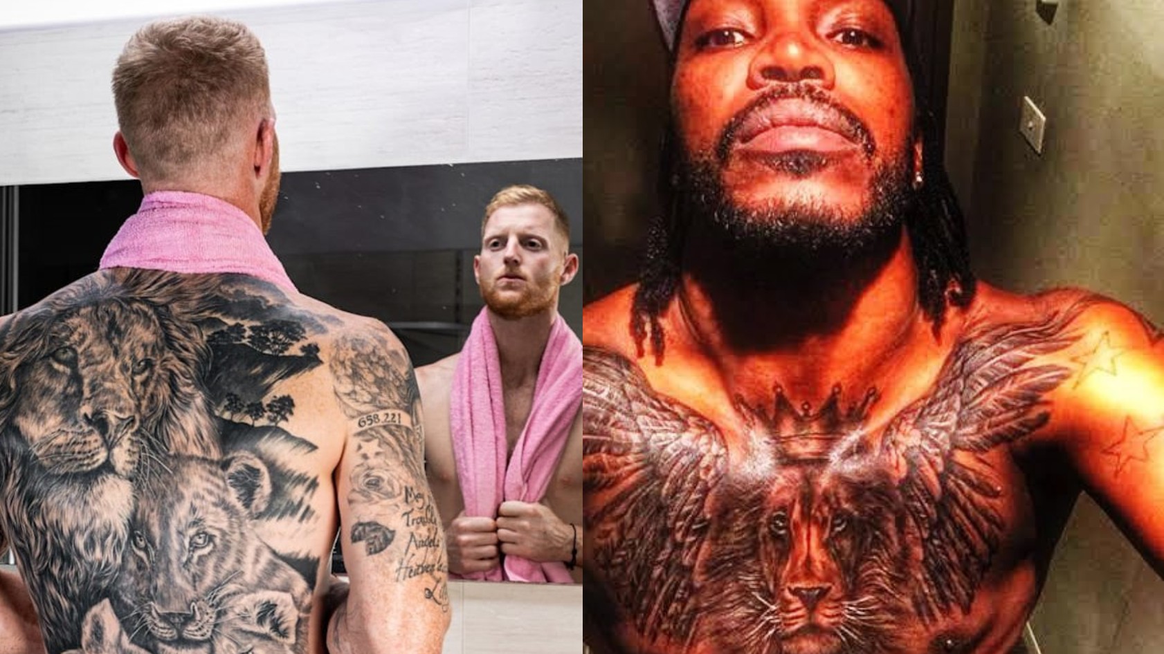 Rajasthan Royals and Kings XI Punjab engage in a funny banter over Ben  Stokes and Chris Gayle tattoos  Cricket Times