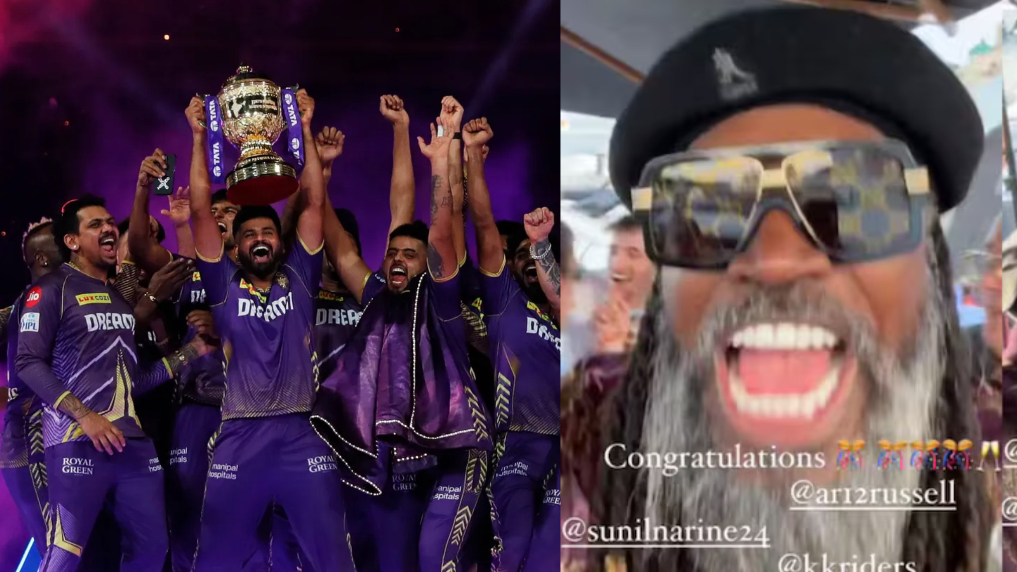 IPL 2024: WATCH- Chris Gayle congratulates KKR on IPL title win with epic dance