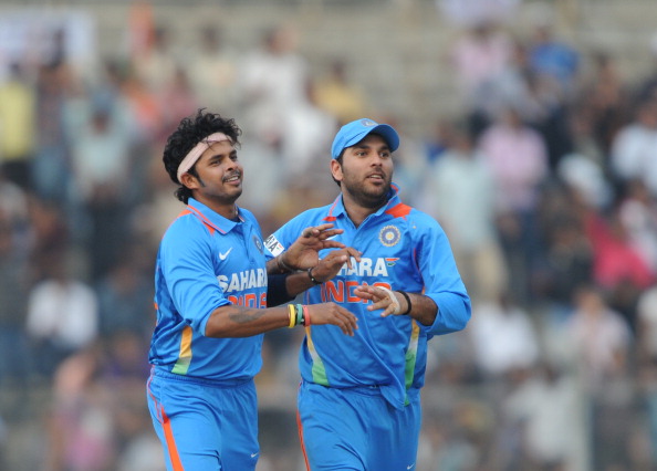 Yuvraj Singh and Sreesanth | Getty Images