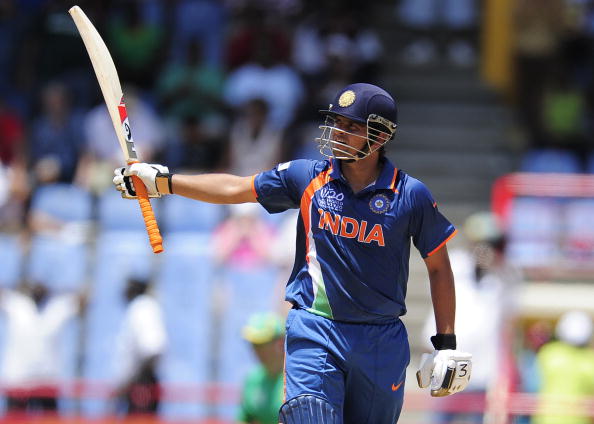 Suresh Raina was the first Indian to make a T20I hundred, which came against South Africa in 2010 WT20  | Getty
