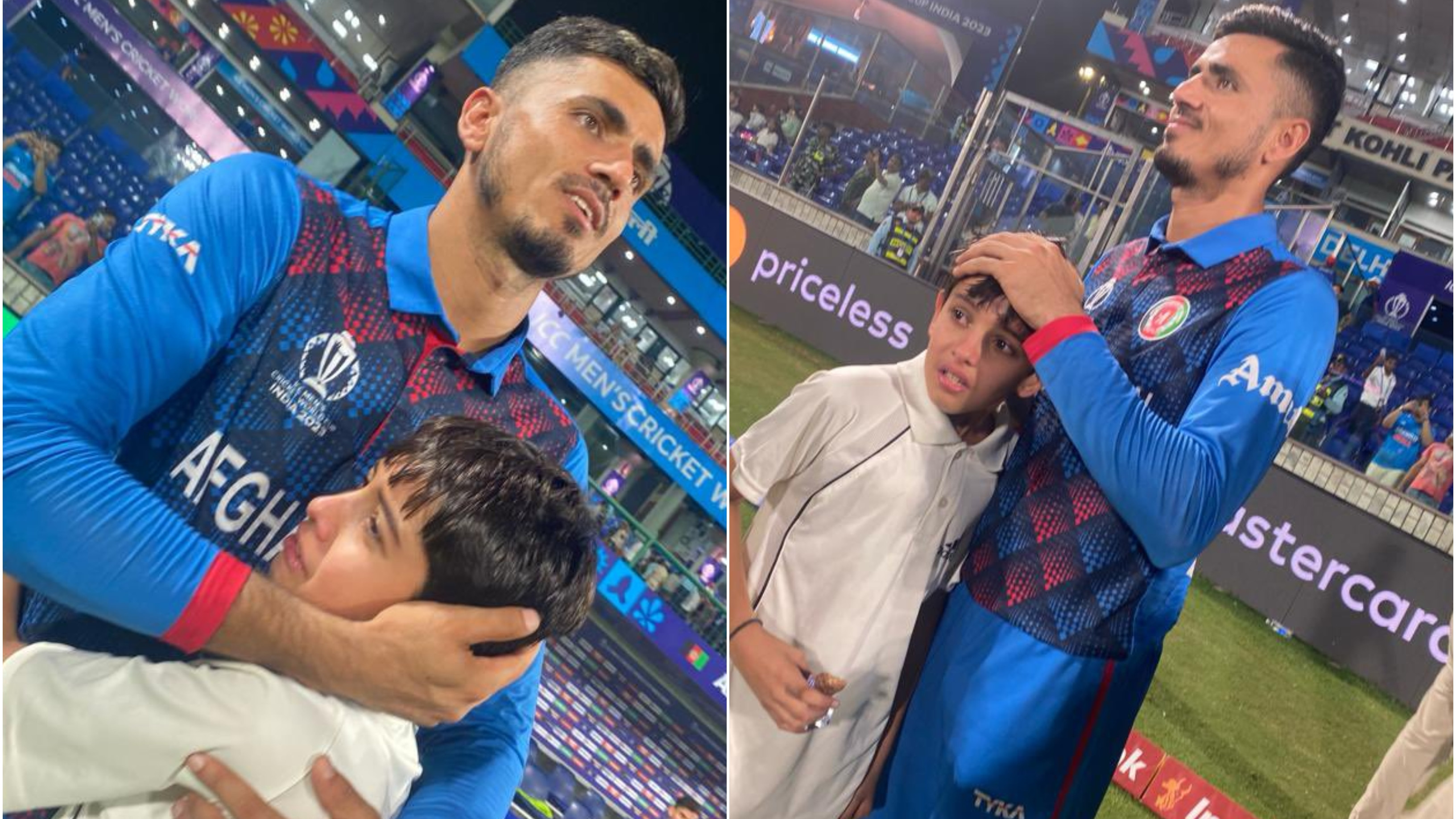 CWC 2023: WATCH – Mujeeb Ur Rahman consoles crying little fan from Delhi after Afghanistan’s famous win over England