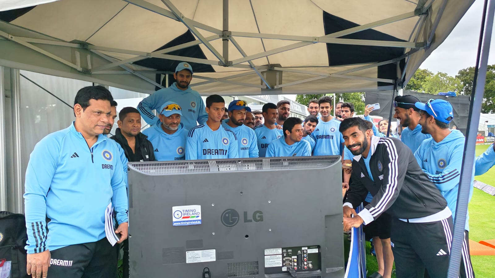 Indian players watching the historic moment in Ireland | BCCI