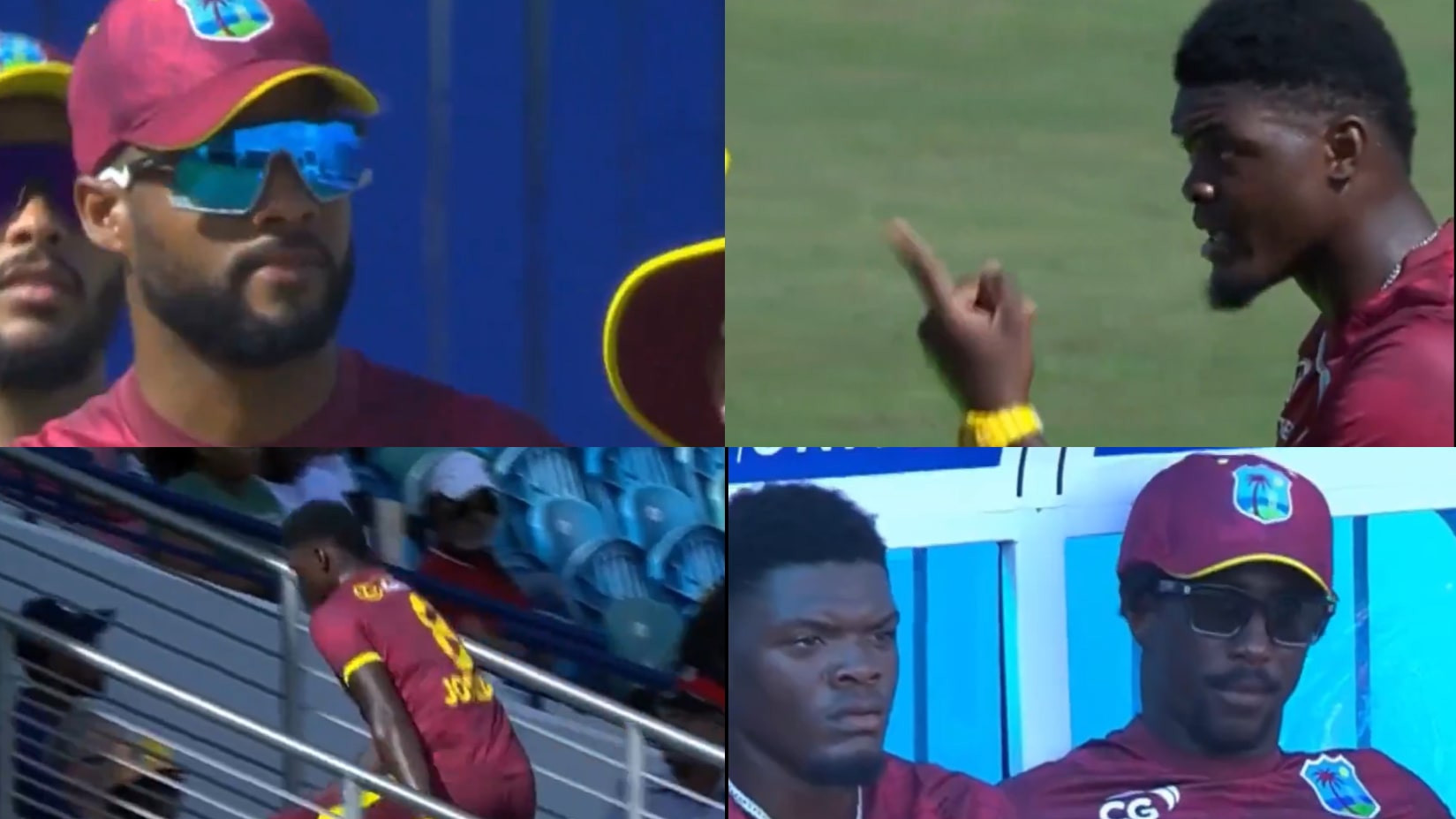 WATCH- Enraged Alzarri Joseph storms off the field mid-match after argument with captain Shai Hope 