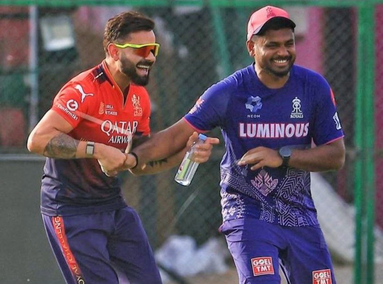 Virat Kohli and Sanju Samson | X
