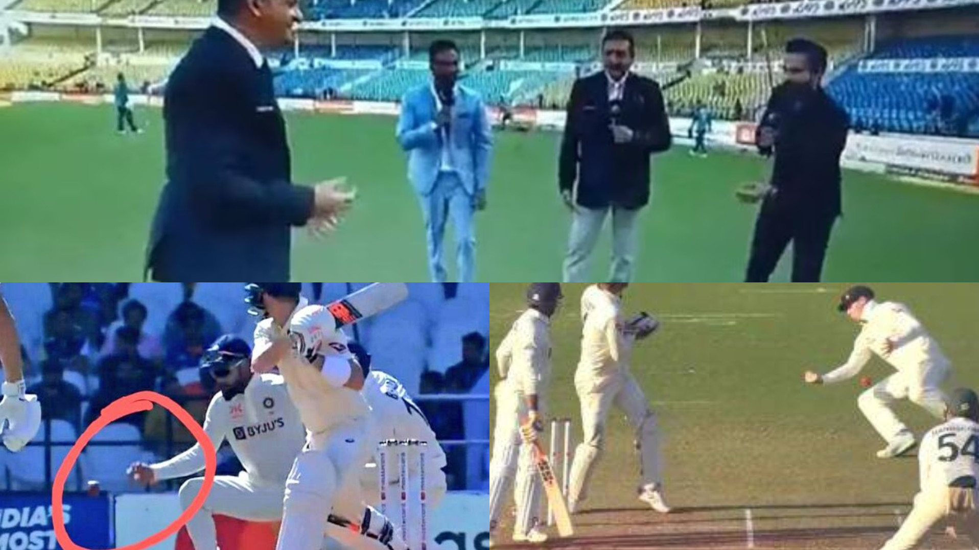 IND v AUS 2023: WATCH- Ravi Shastri, Irfan Pathan test Mark Waugh's catching skills after his criticism of Smith, Kohli in slips