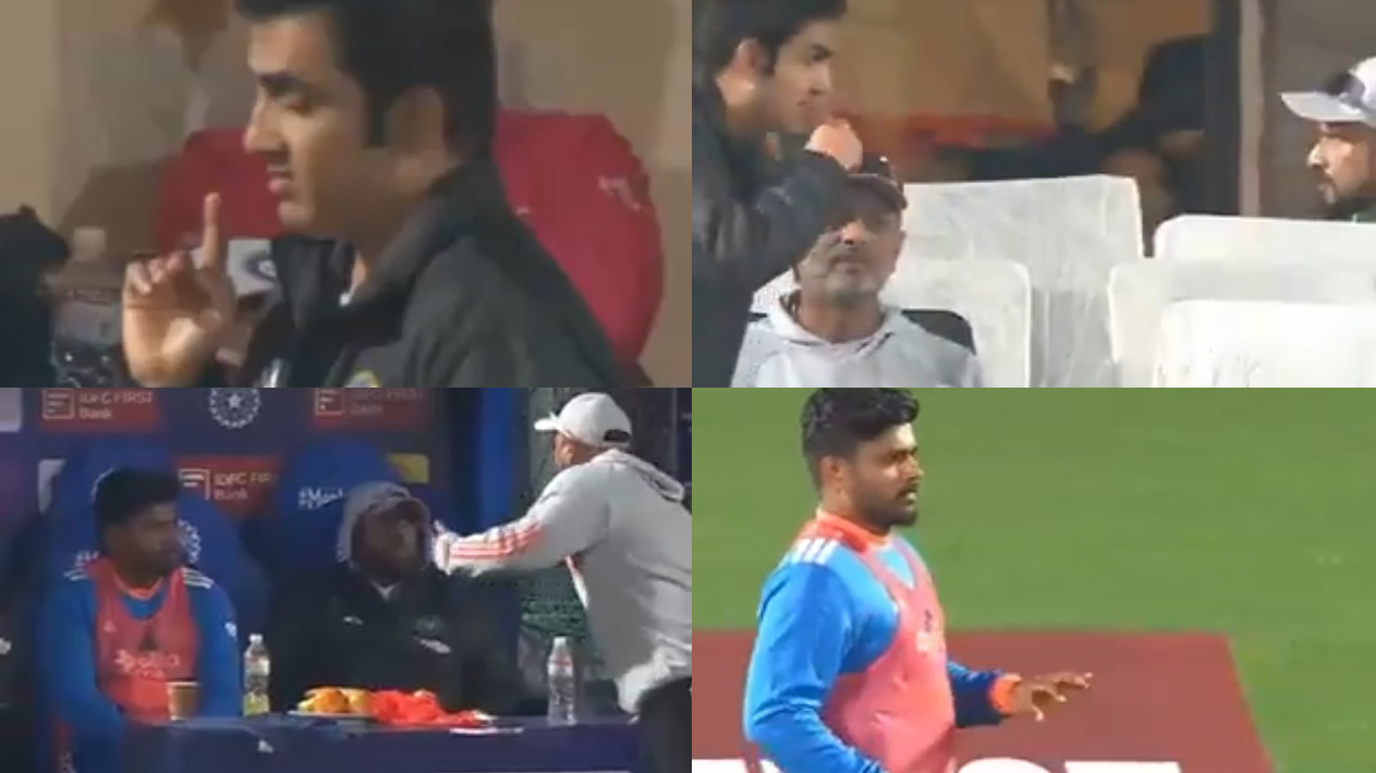 IND v SA 2025: WATCH- Gautam Gambhir sends message via Sanju Samson to give the final over to Kuldeep Yadav 