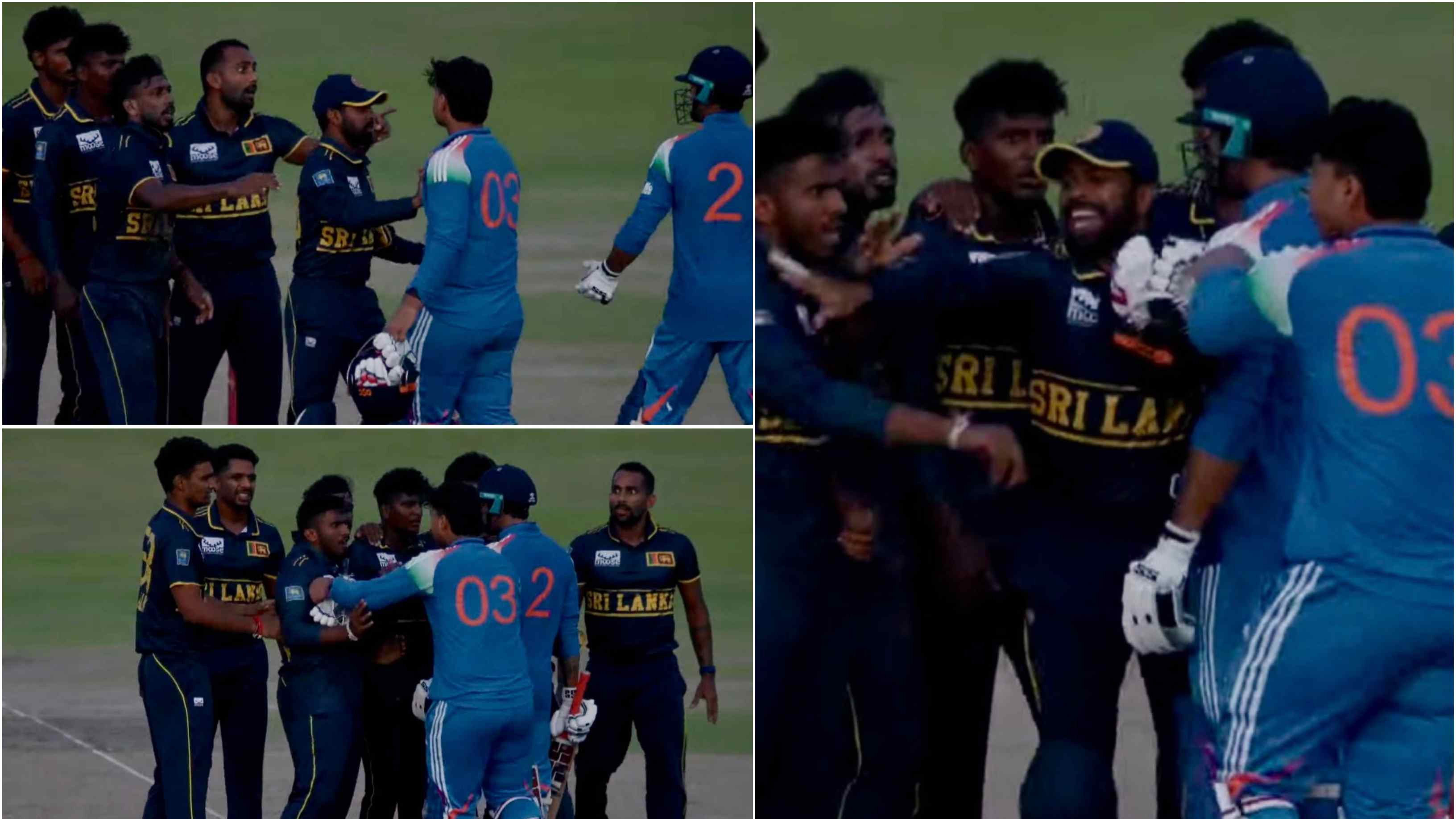 WATCH: Angry Vaibhav Sooryavanshi pushes Sri Lanka A player, exchanges words after India A lose dramatic Super-Over