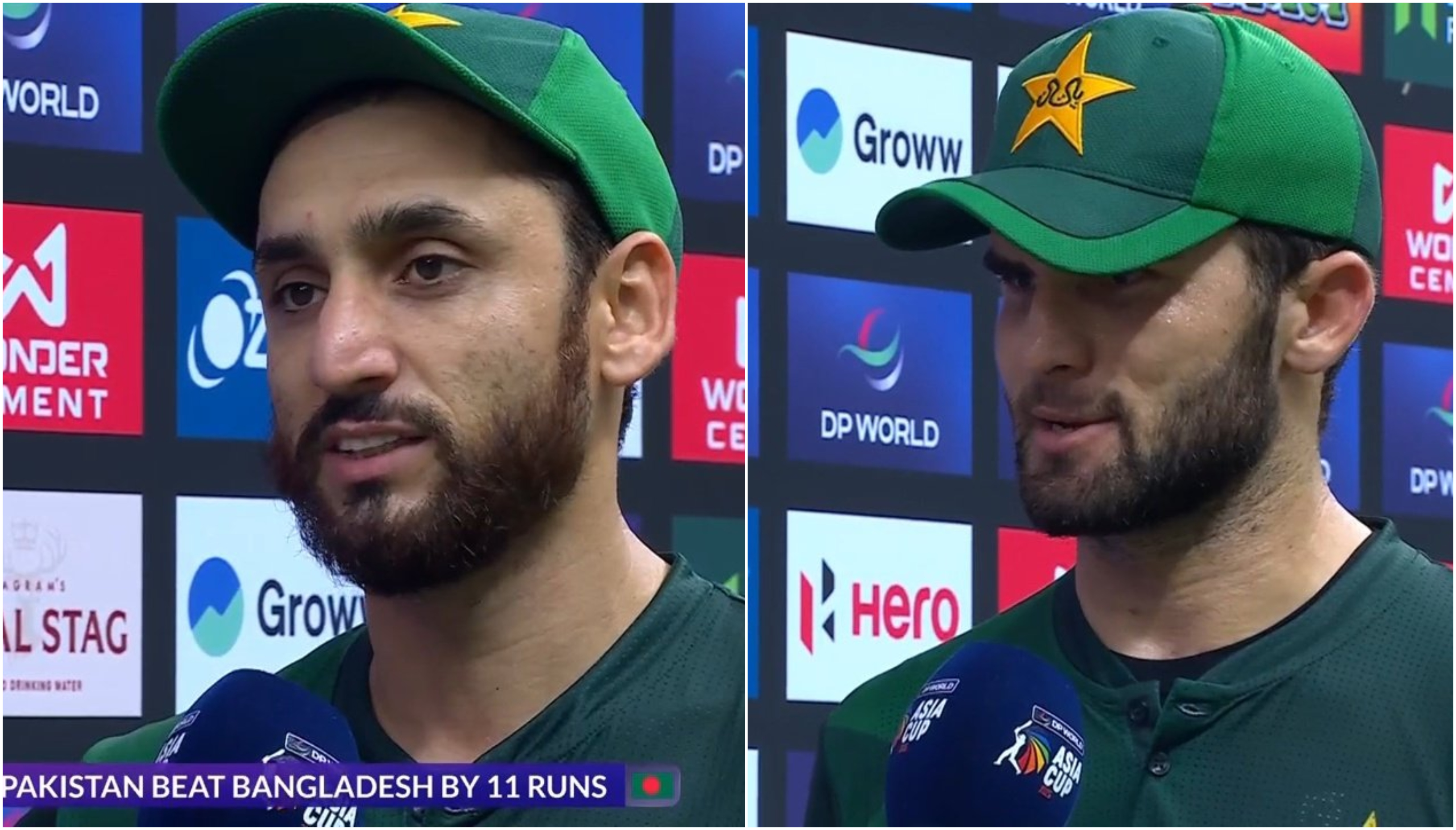 Salman Ali Agha and Shaheen Afridi | X