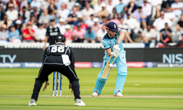 Jonny Bairstow in action during the final of World Cup 2019 at Lord's | Getty