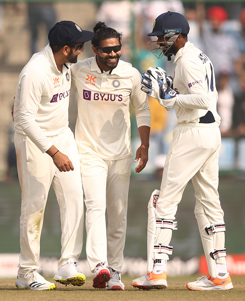 Ravindra Jadeja picked 10 wickets in the match including 7/42 | Getty