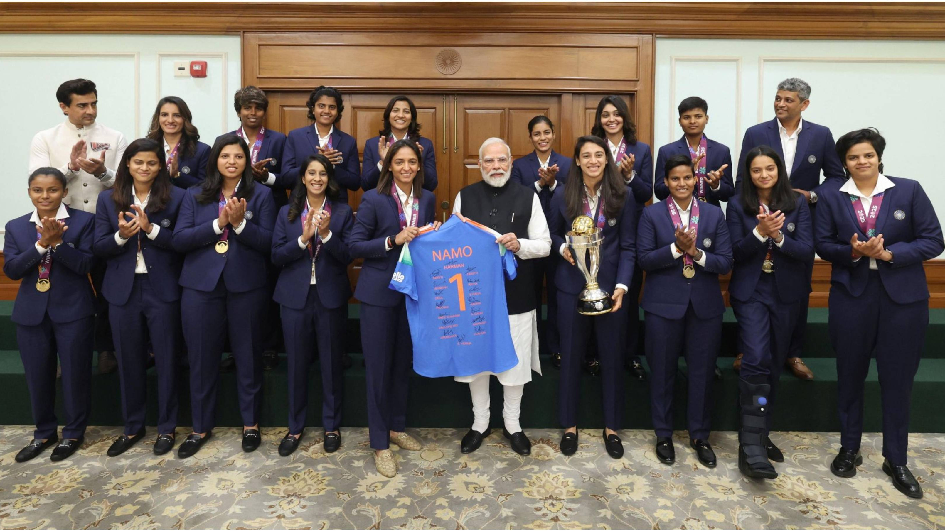 WATCH: PM Modi meets World Cup-winning Indian women’s cricket team; lauds players’ resilience, comeback after defeats