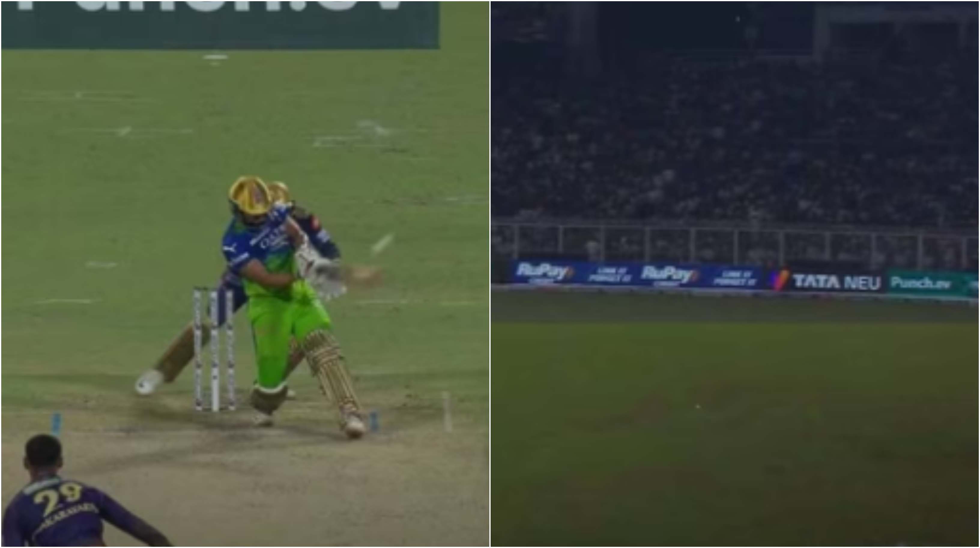 Were RCB denied a six by the umpire? | Screengrab