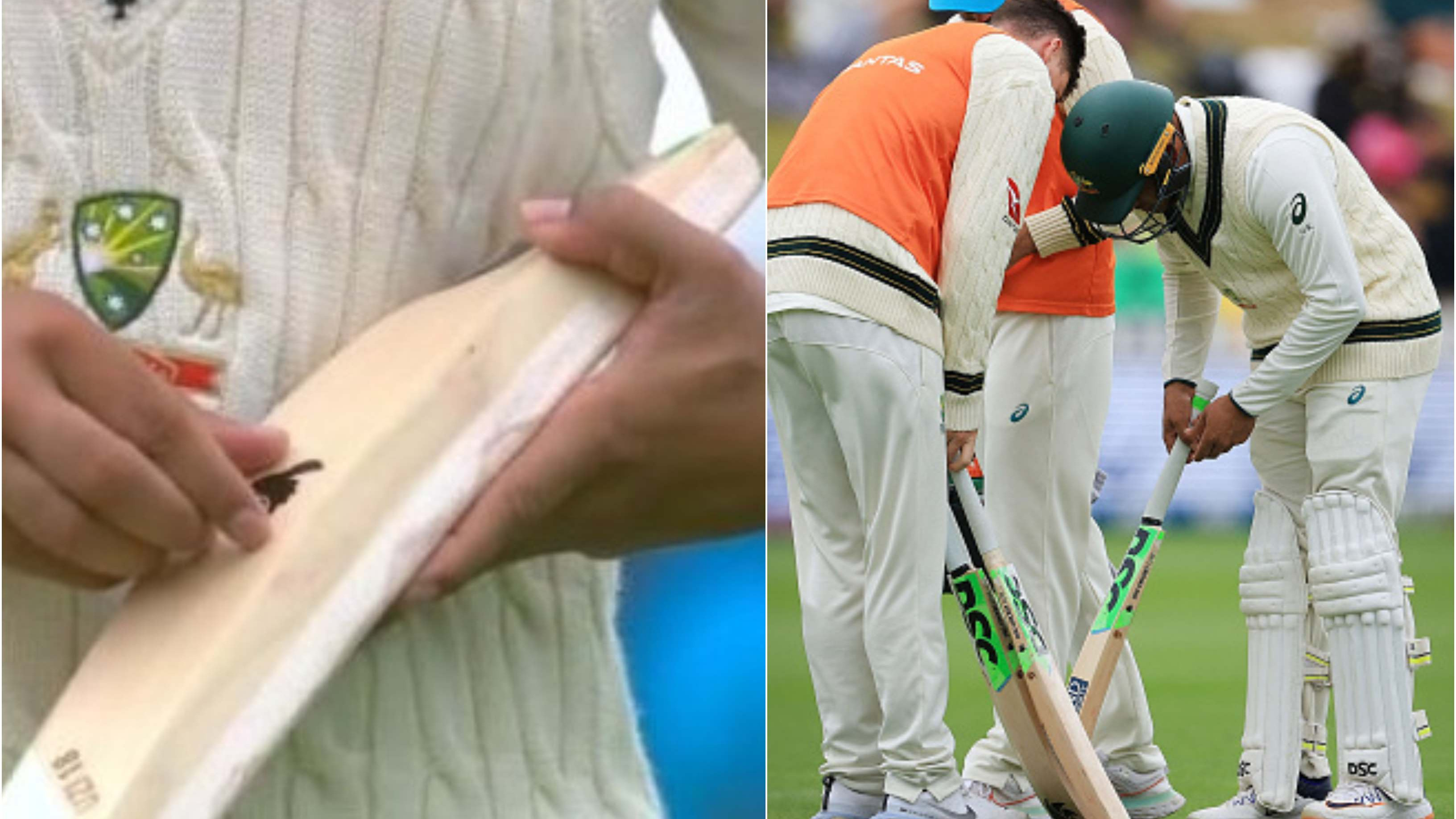 NZ v AUS 2024: Usman Khawaja forced to remove black dove sticker from his bat during Wellington Test