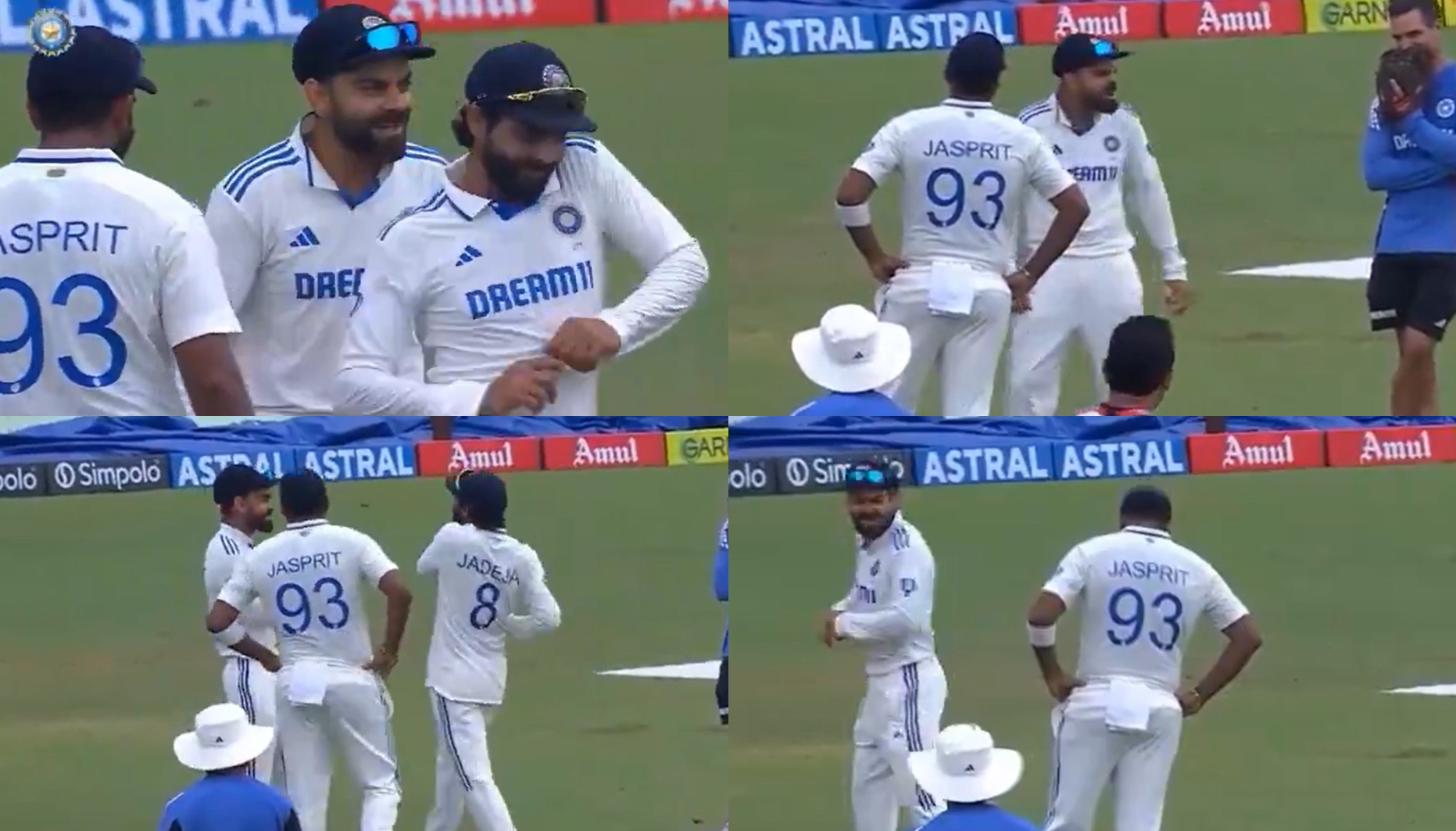 Jadeja and Kohli had some fun at expense of Bumrah | X