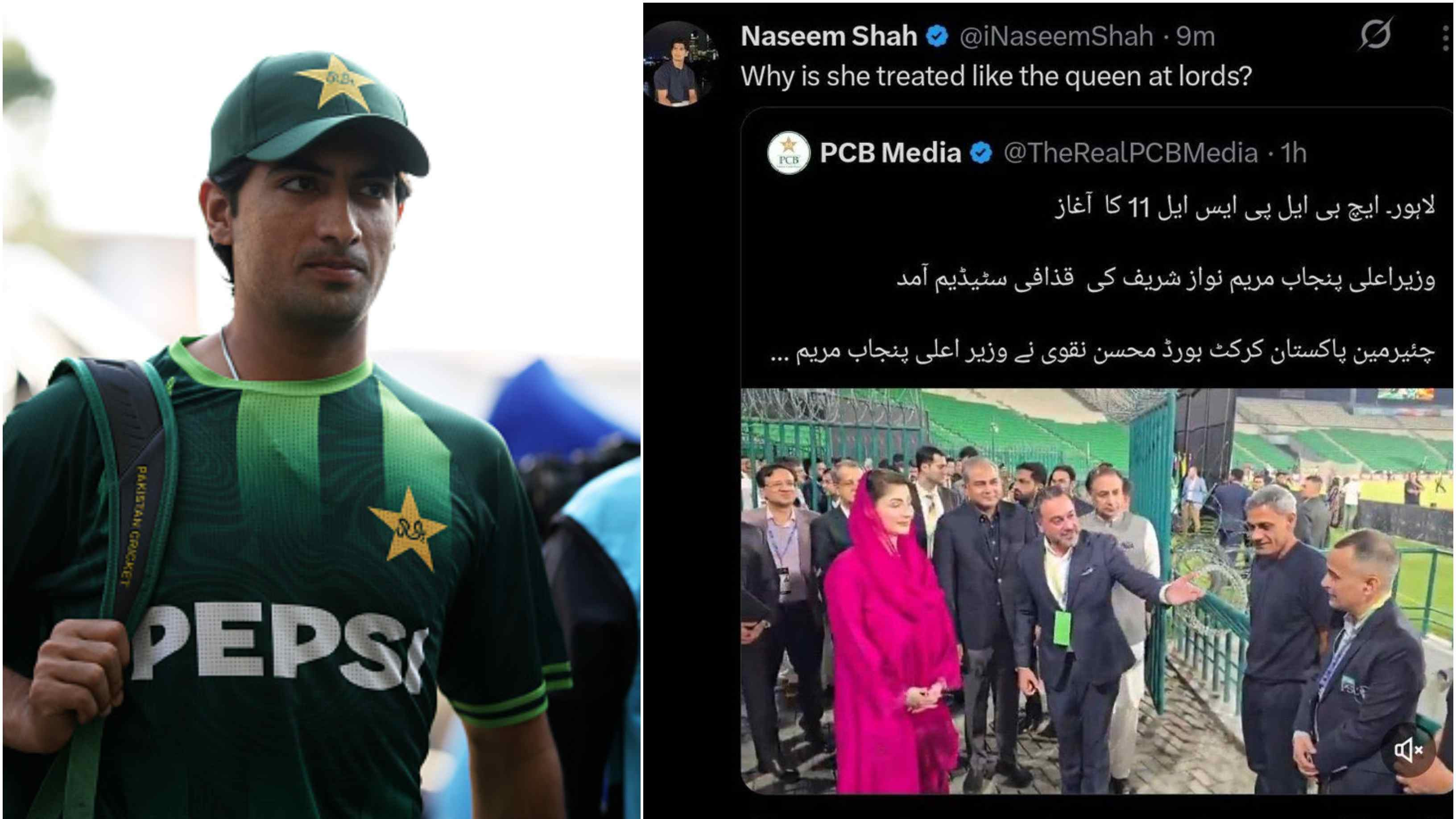 PCB issues show-cause notice to Naseem Shah over 'queen' jibe at Pakistani politician Maryam Nawaz