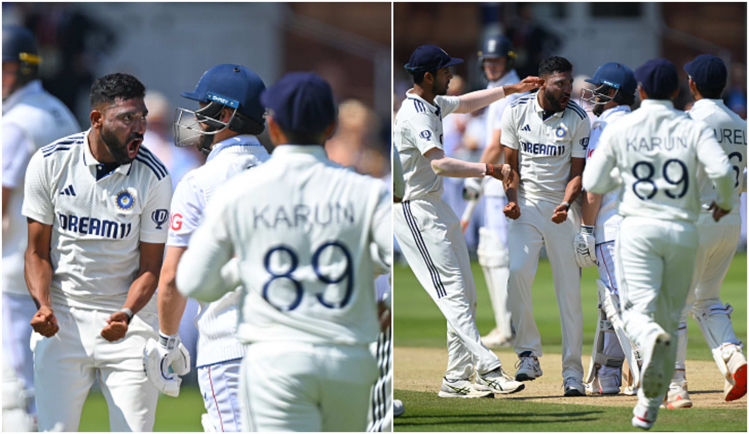 Siraj's send-off to Duckett | Getty