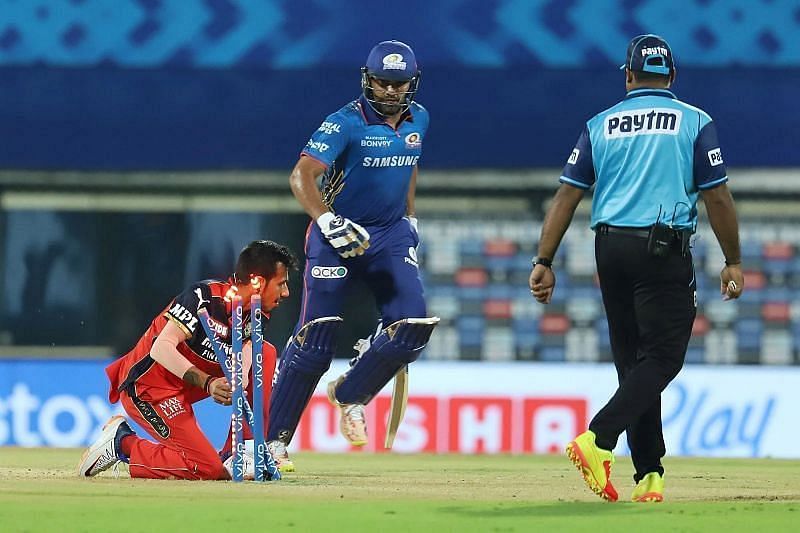 Rohit Sharma run-out for 19 runs against RCB | BCCI/IPL