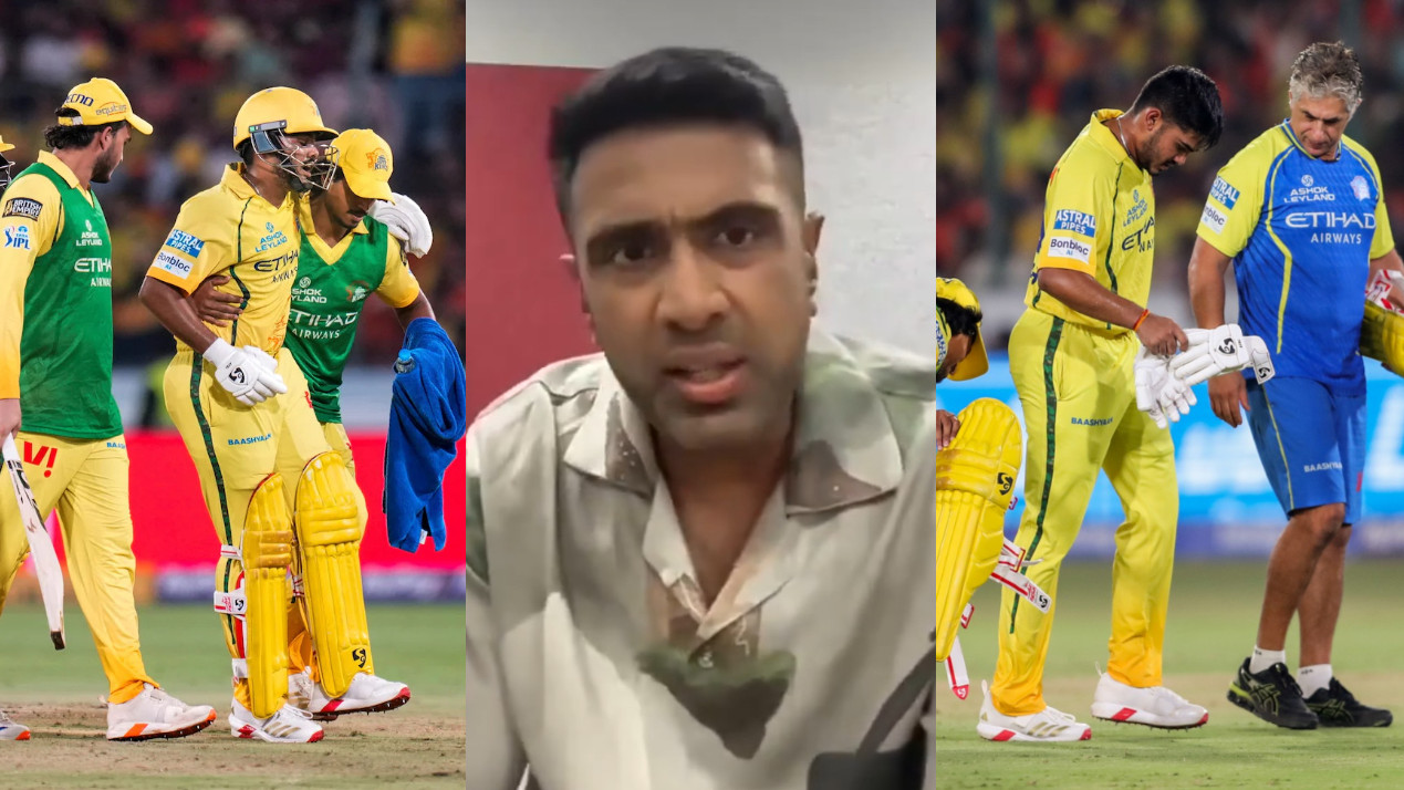 IPL 2026: WATCH- ‘Made him run between wickets’- Ashwin slams CSK for being careless in handling Ayush Mhatre’s injury