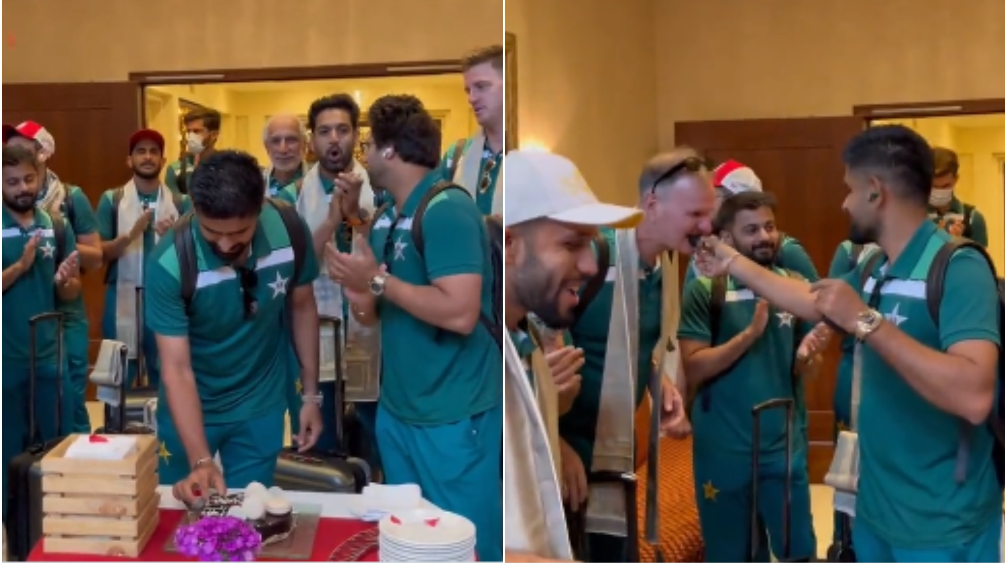 CWC 2023: WATCH – Babar Azam celebrates his 29th birthday at the team hotel in Bangalore