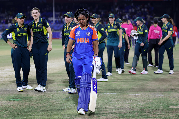 Harmanpreet Kaur waged a lone battle with the bat for India | Getty