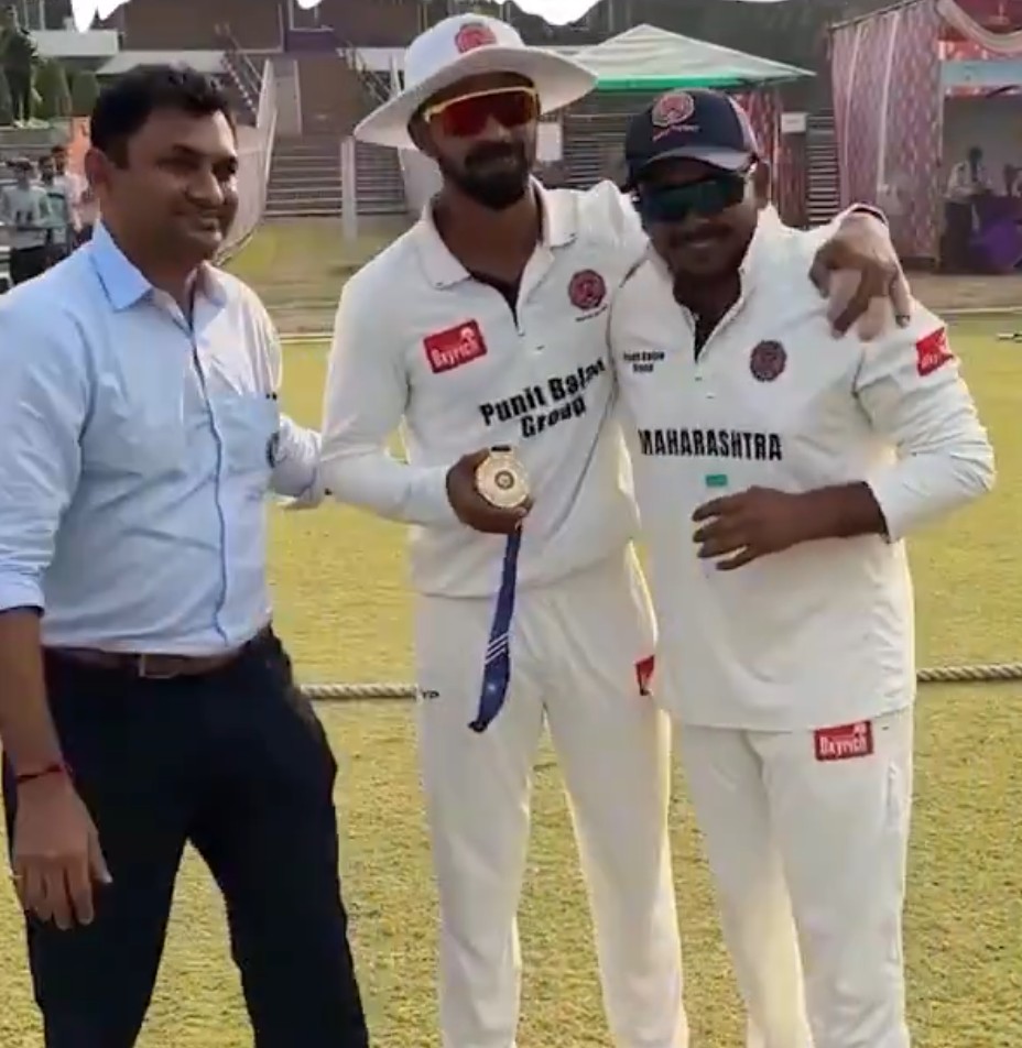Ruturaj Gaikwad shared his Player of the Match award with Prithvi Shaw | Maharashtra Cricket X