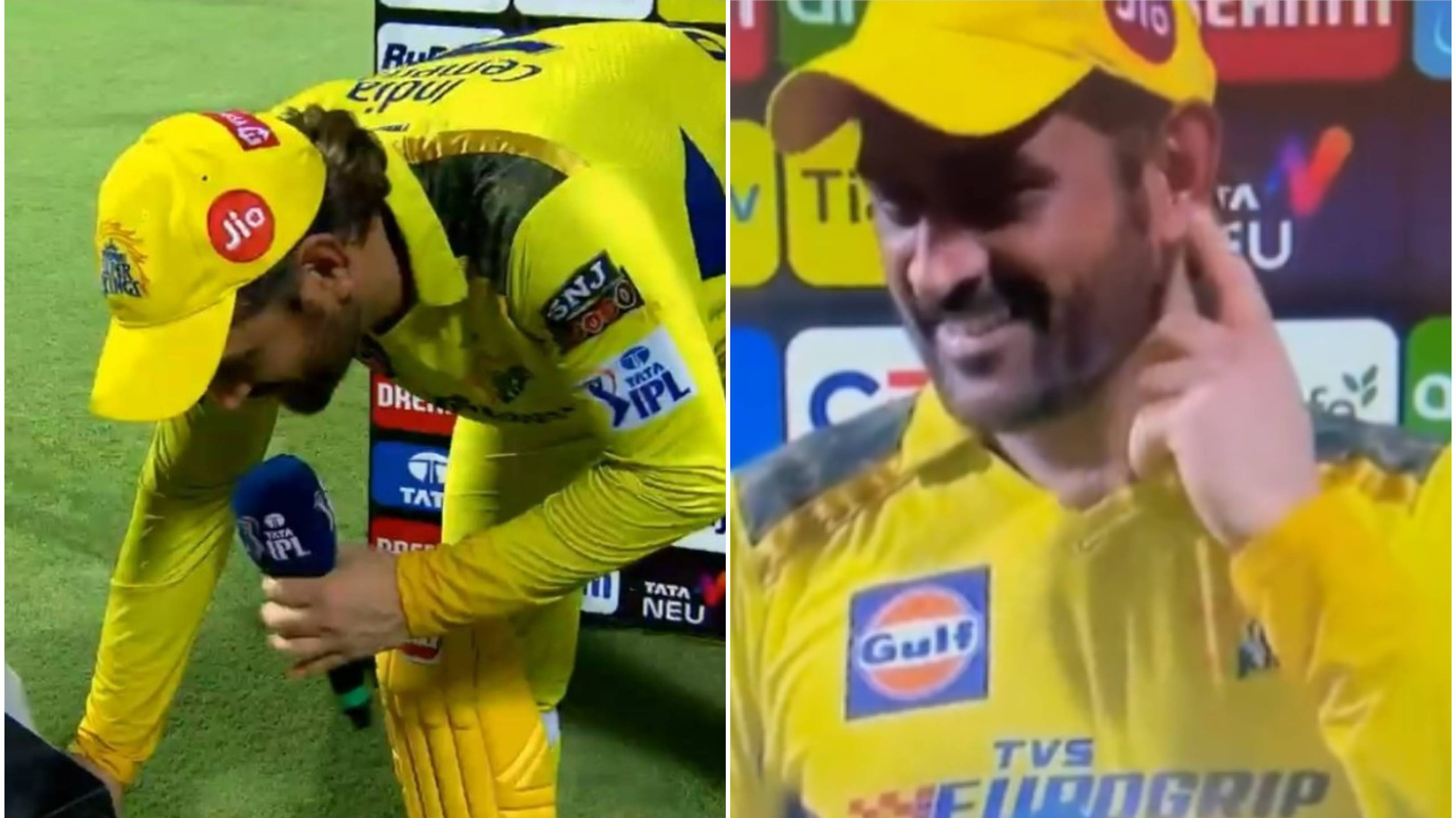 IPL 2023: WATCH – Dhoni fails to hear question in post-match interview due to Chepauk crowd roar; increases volume of speaker