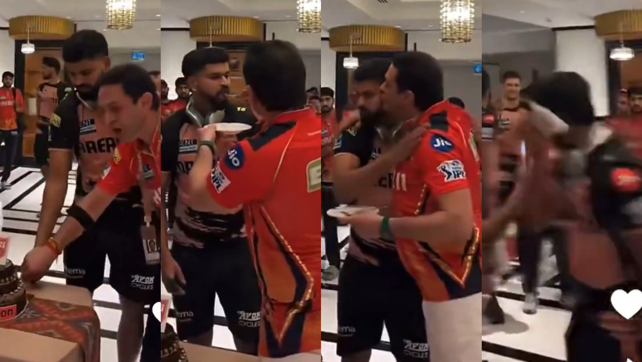 Shreyas Iyer didn't like Ness Wadia's kiss to his cheek | X