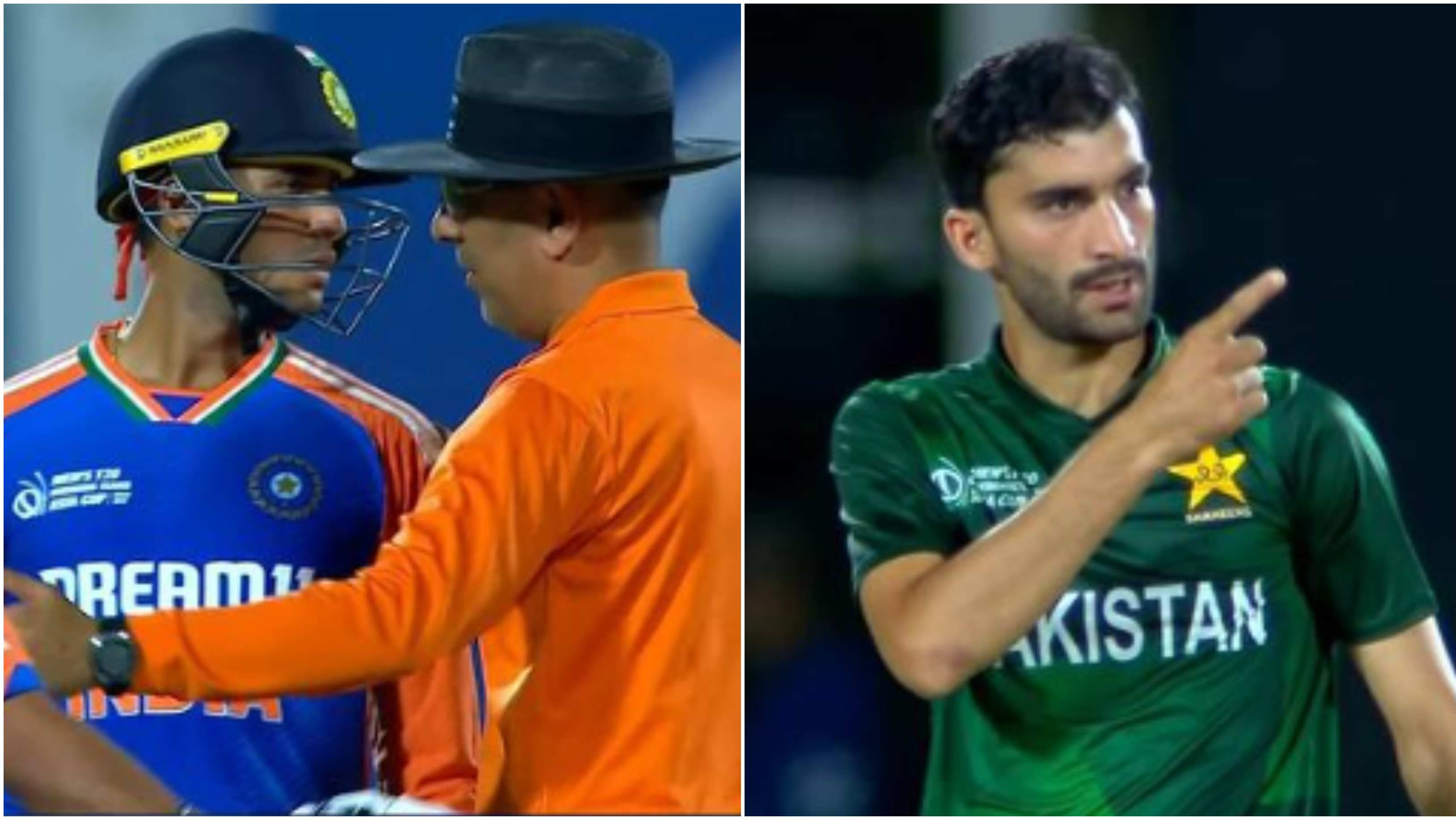 WATCH: Abhishek Sharma, Sufiyan Muqeem involved in heated exchange during Emerging Asia Cup clash