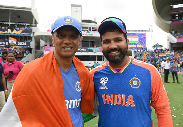 Rahul Dravid and Rohit Sharma | Getty