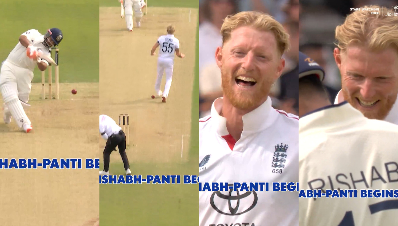 Ben Stokes laughed as Rishabh Pant hammered him over his head for a four | Getty