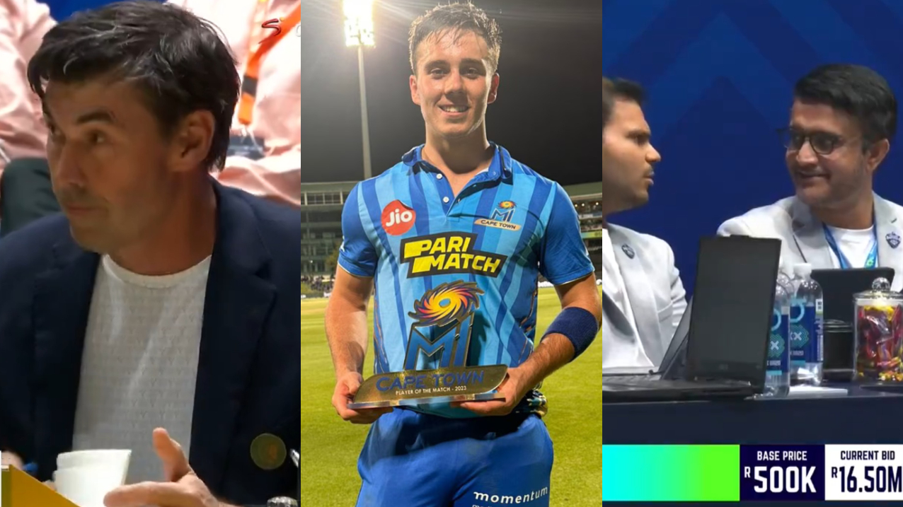 JSK's Fleming had to bow out as PC's Ganguly made record bid for Brevis in SA20 Auction | X