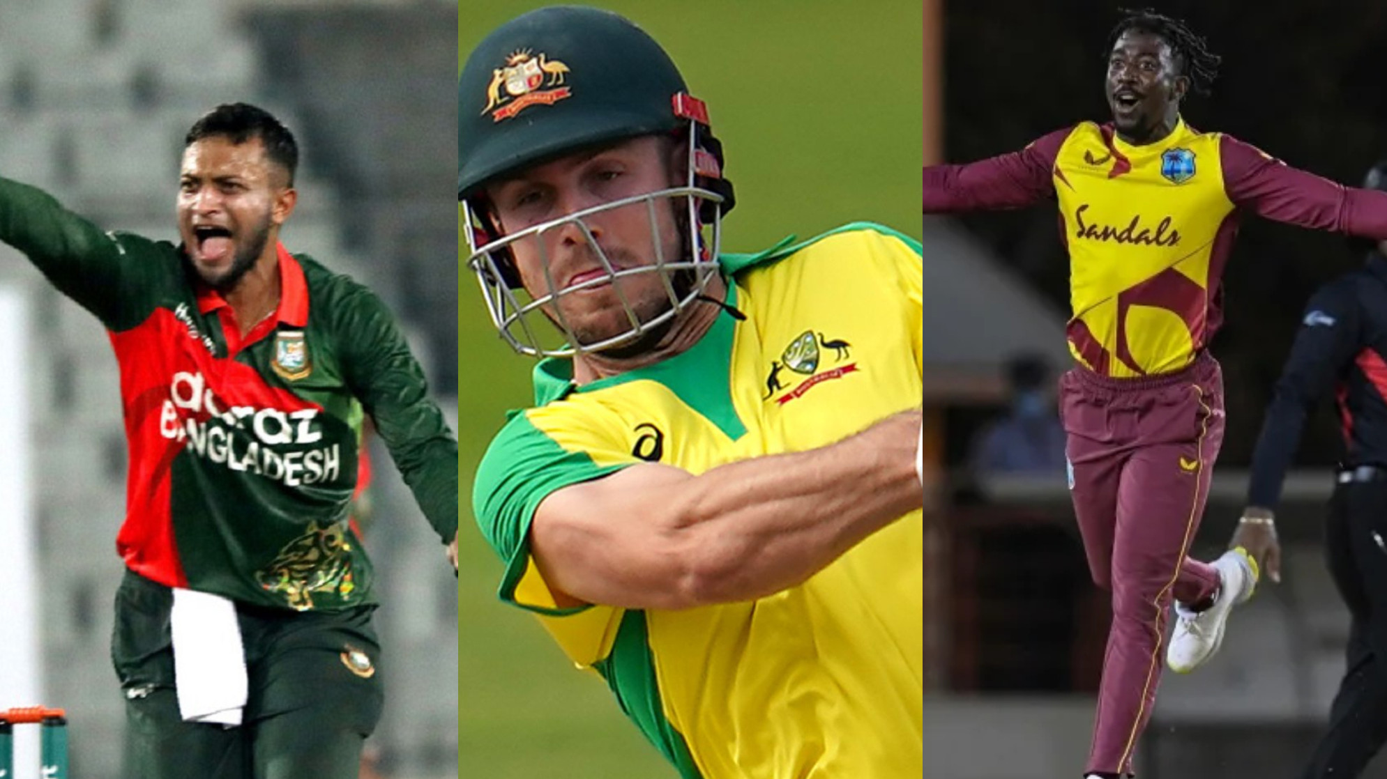 Shakib Al Hasan, Mitchell Marsh, and Hayden Walsh Jr nominated for July's ICC Player of the Month award