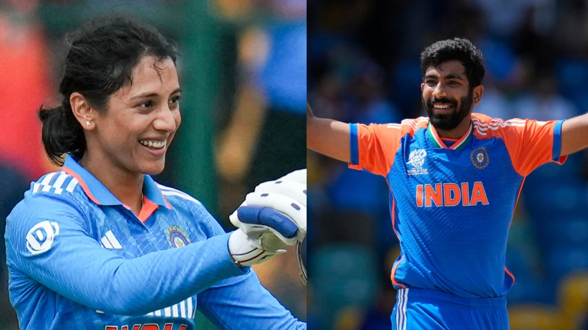 Jasprit Bumrah and Smriti Mandhana win ICC Player of the Month Award for June 2024