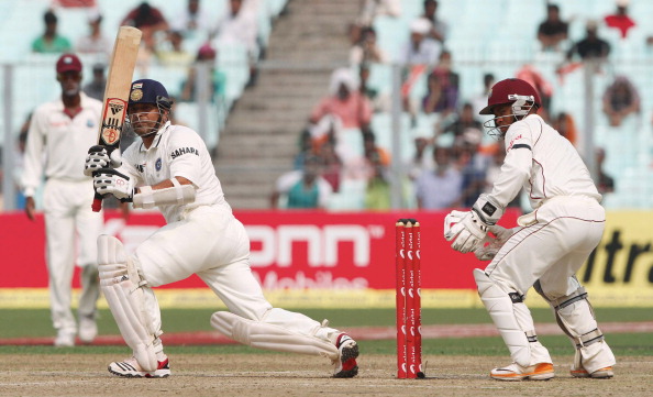 Sachin Tendulkar during his final Test against West Indies | Getty