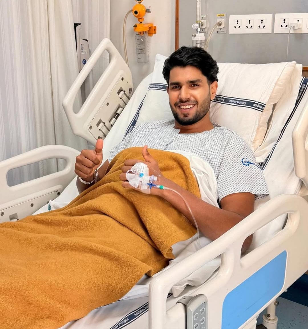 Harshit Rana after his knee surgery | Instagram