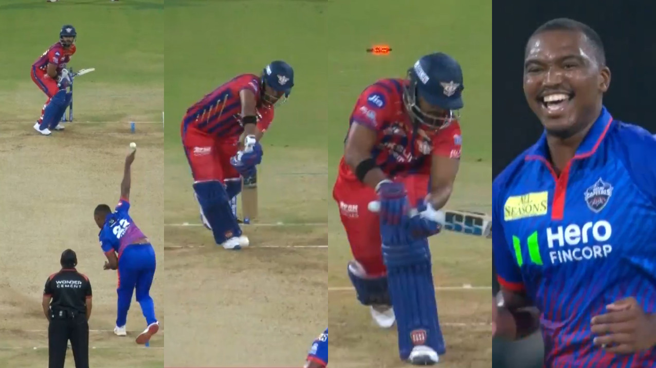 IPL 2026: WATCH- Lungi Ngidi bamboozles Nicholas Pooran with a slow off-cutter, clean bowls him for 8 runs